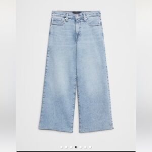 Banana Republic High Rise Cropped Wide Leg Jeans